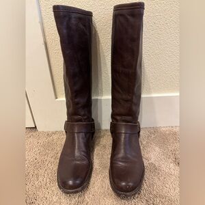 Frye Dark Brown Over the Knee Boots